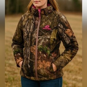 Mossy Oak Camouflage Insulated Hunting Jacket Women Small